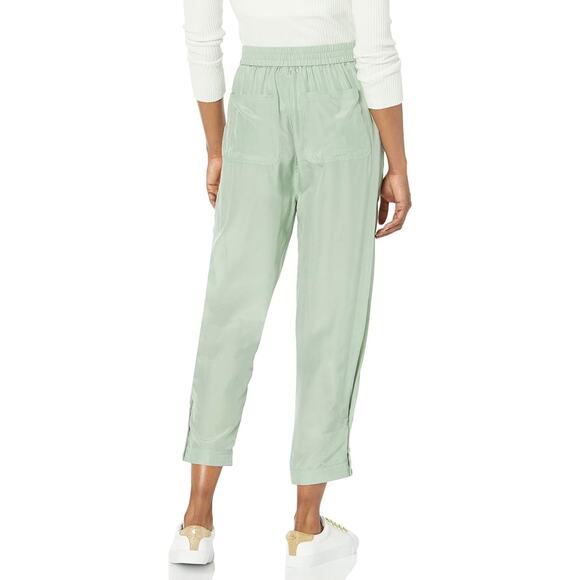 Equipment Mathys Sage Green Modal Silk Blend Cropped Pants Size 0 - Picture 2 of 11